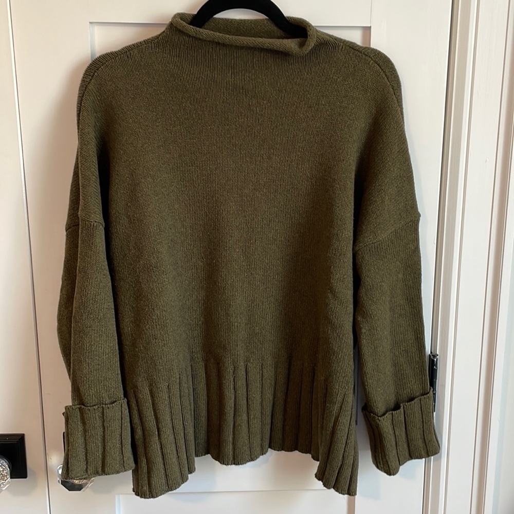 Madewell Olive Mock Neck Sweater - Sz M